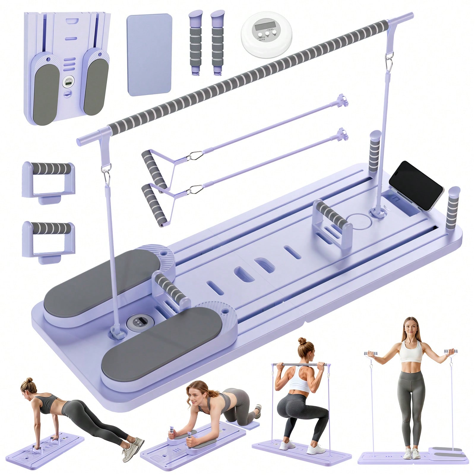 Waist Trainer Women - Barlı Pilates Reformer, Telefon Tutuculu Pilates