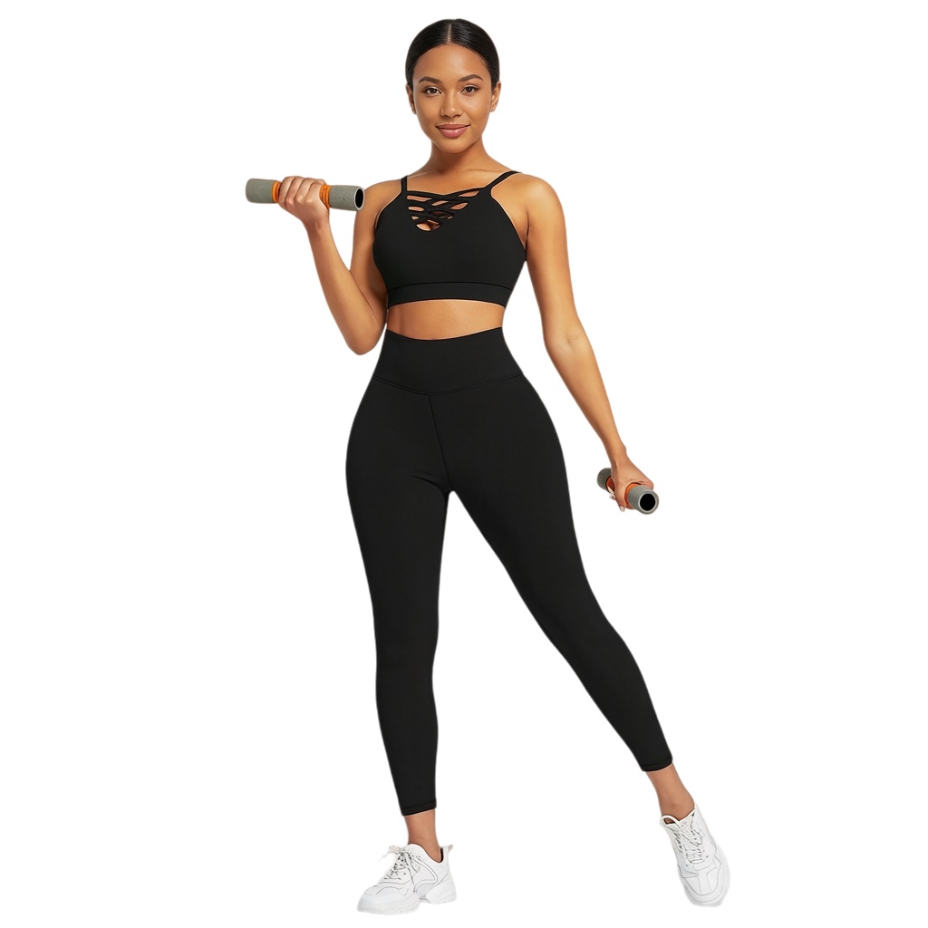 Yoga Fitness Workout - 3 Parça Kadın Yoga Fitness Seti