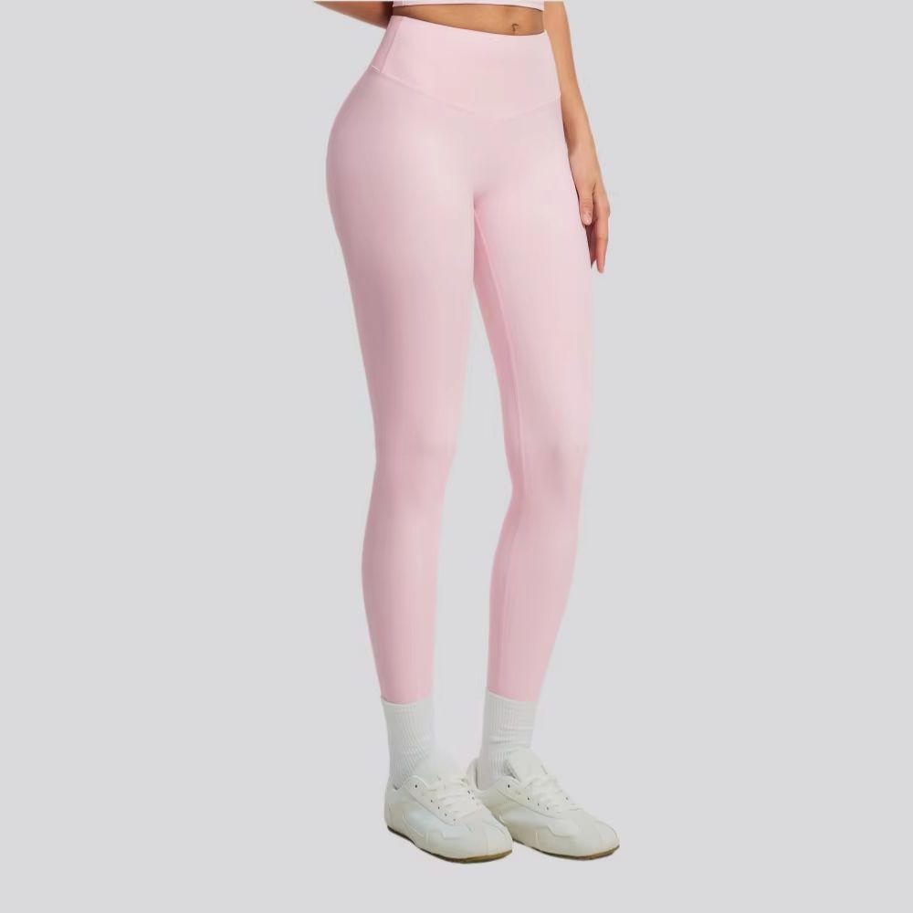 Yoga Fitness Workout - Tek Renk Yoga Pantolonu Kadın Yüksek