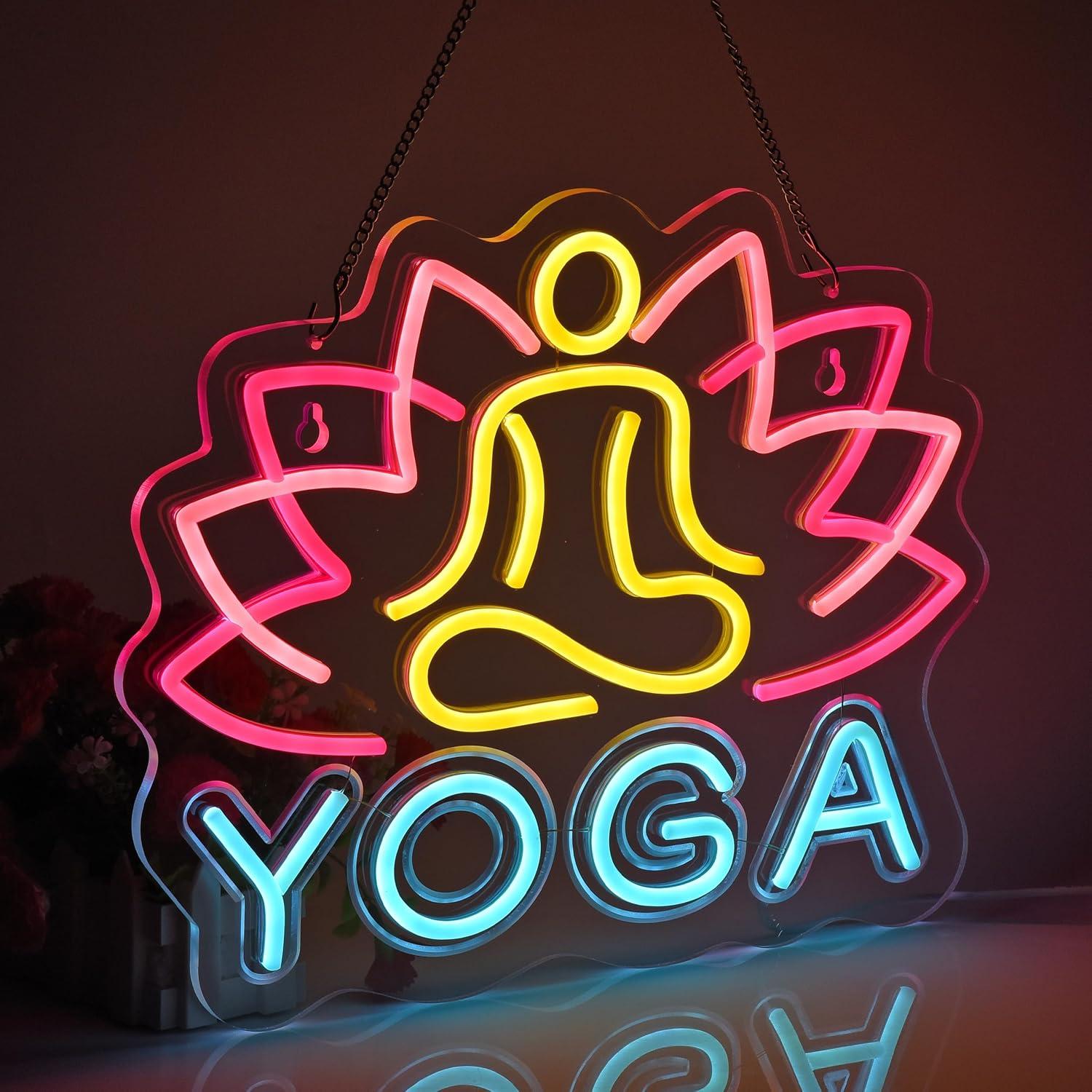Yoga Neon Tabelası Neon Işıkla - Yoga Fitness Room incelemesi ve fiyatı