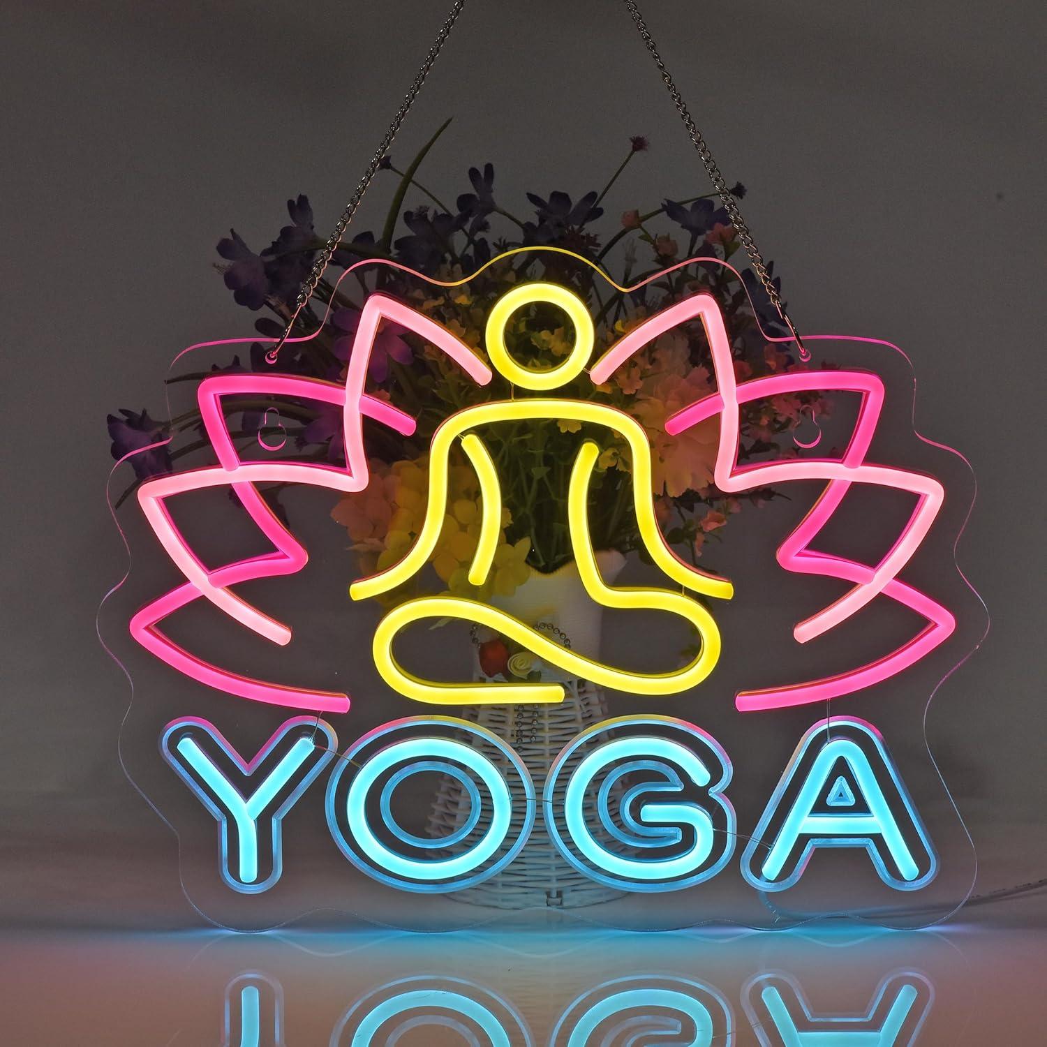 Yoga Neon Tabelası Neon Işıkla - Yoga Fitness Room incelemesi ve fiyatı