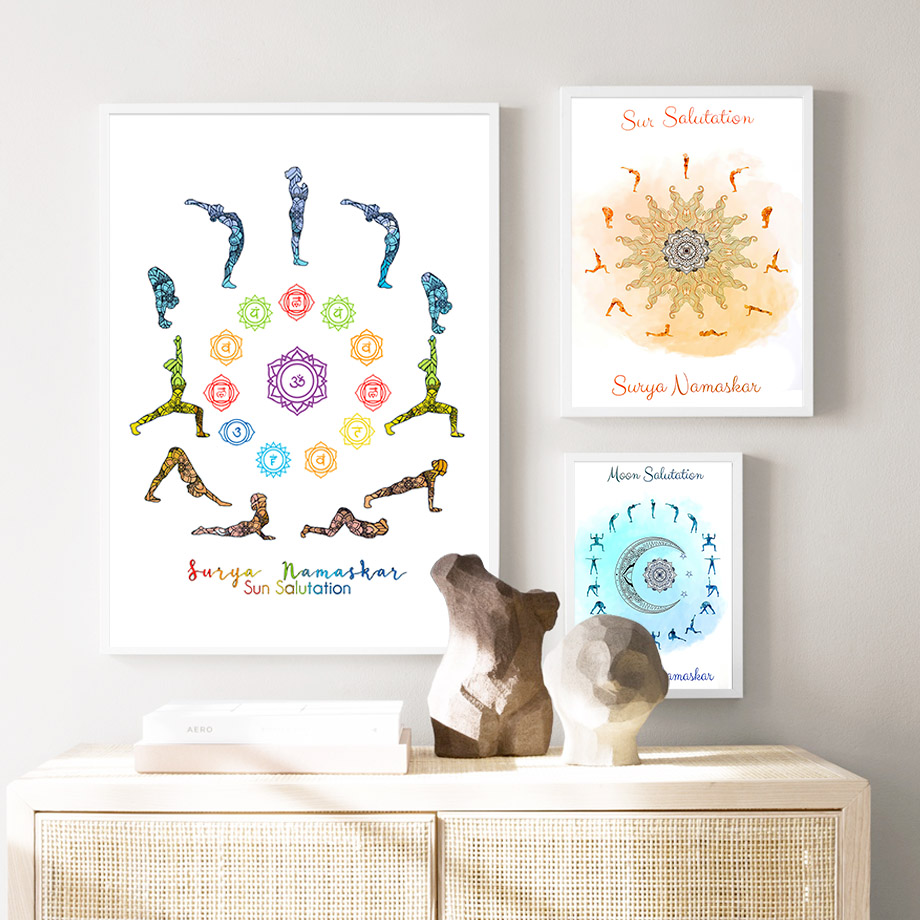 Yoga Pose Güneş Ay Salutation  - Yoga Fitness Room incelemesi ve fiyatı